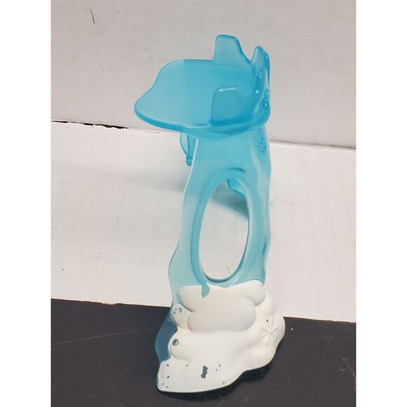 Frozen-Themed Blue & White Plastic Playset Doll Accessory With Snowflake Details - Picture 4 of 6